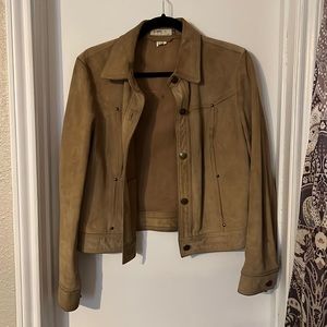 Suede Leather Jacket, Size M